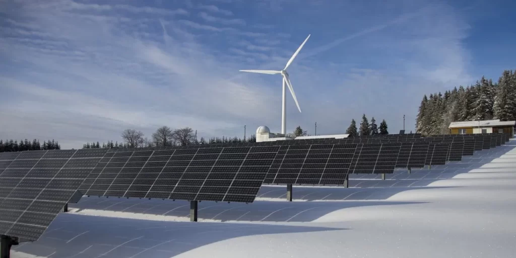 Förnybar energi solceller och vindkraft
